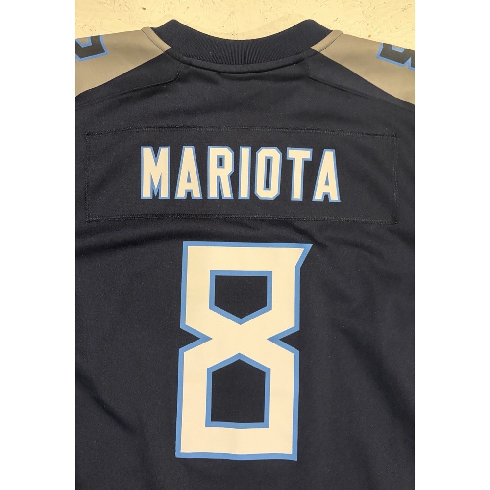 Nike On Field NFL Tennessee Titans #8 Marcus Mariota Jersey Size Youth Large - Picture 11 of 11